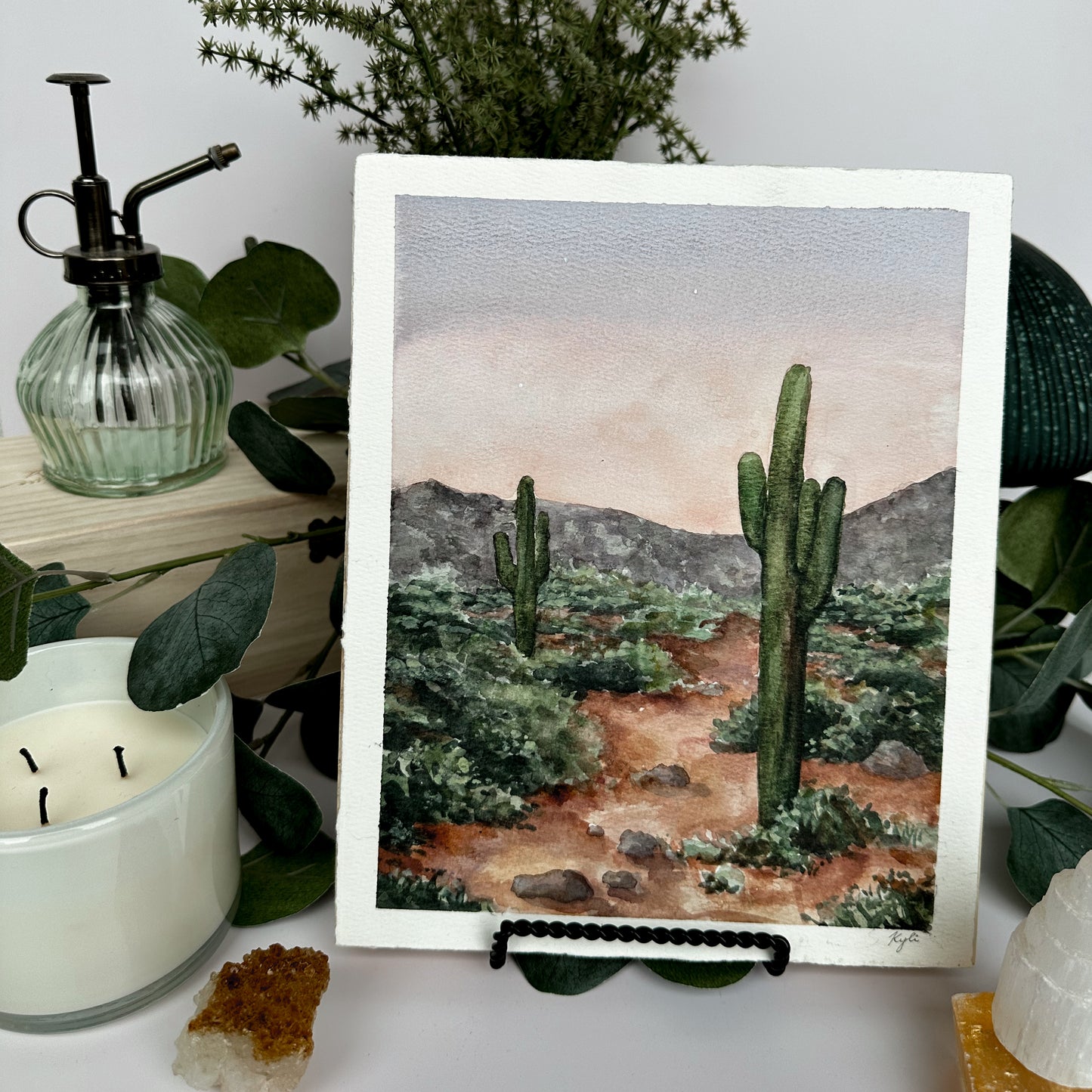 Watercolor Desert Painting