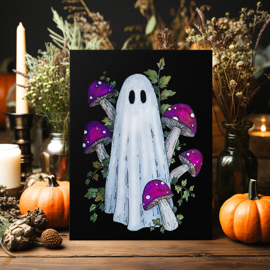 Mushroom Ghost Print