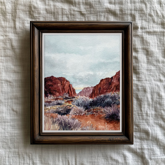 St. George Desert Art Print