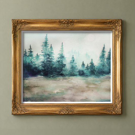 Moody Forest Fine Art Print