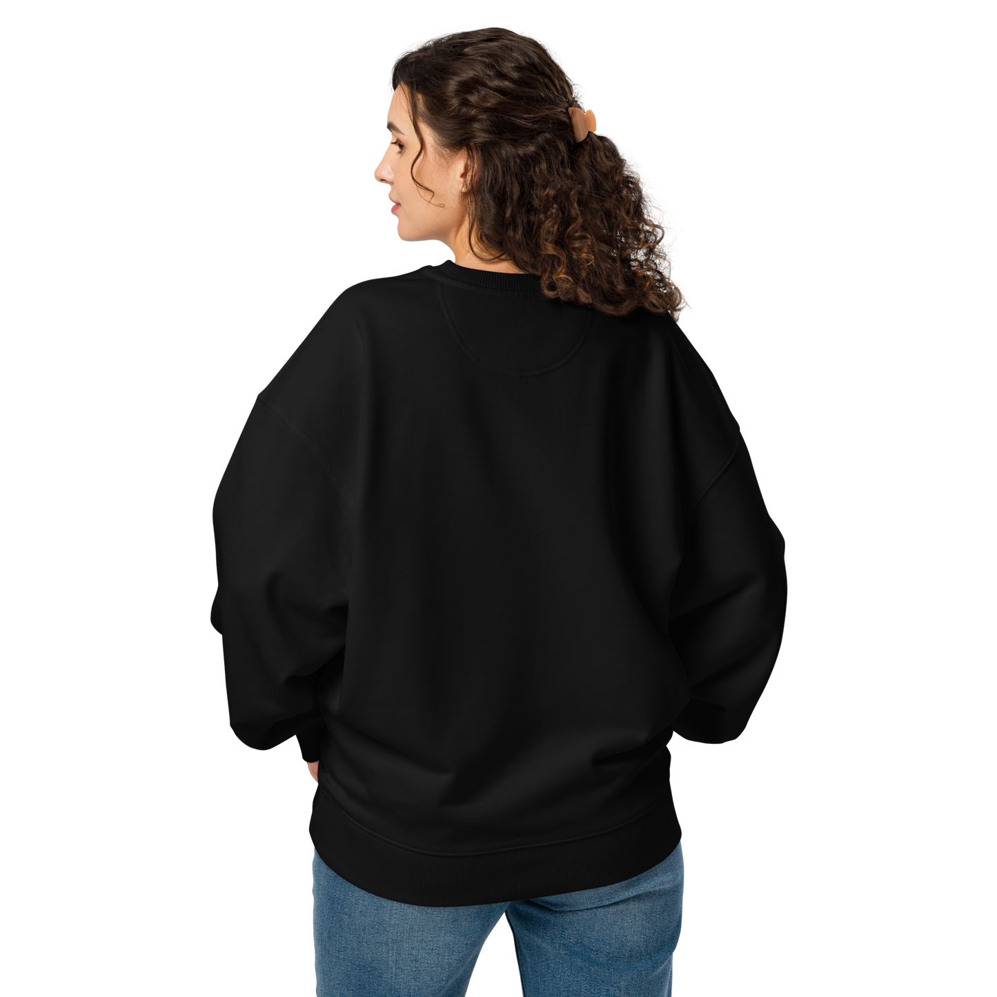 Unisex Mushroom Print organic oversized sweatshirt