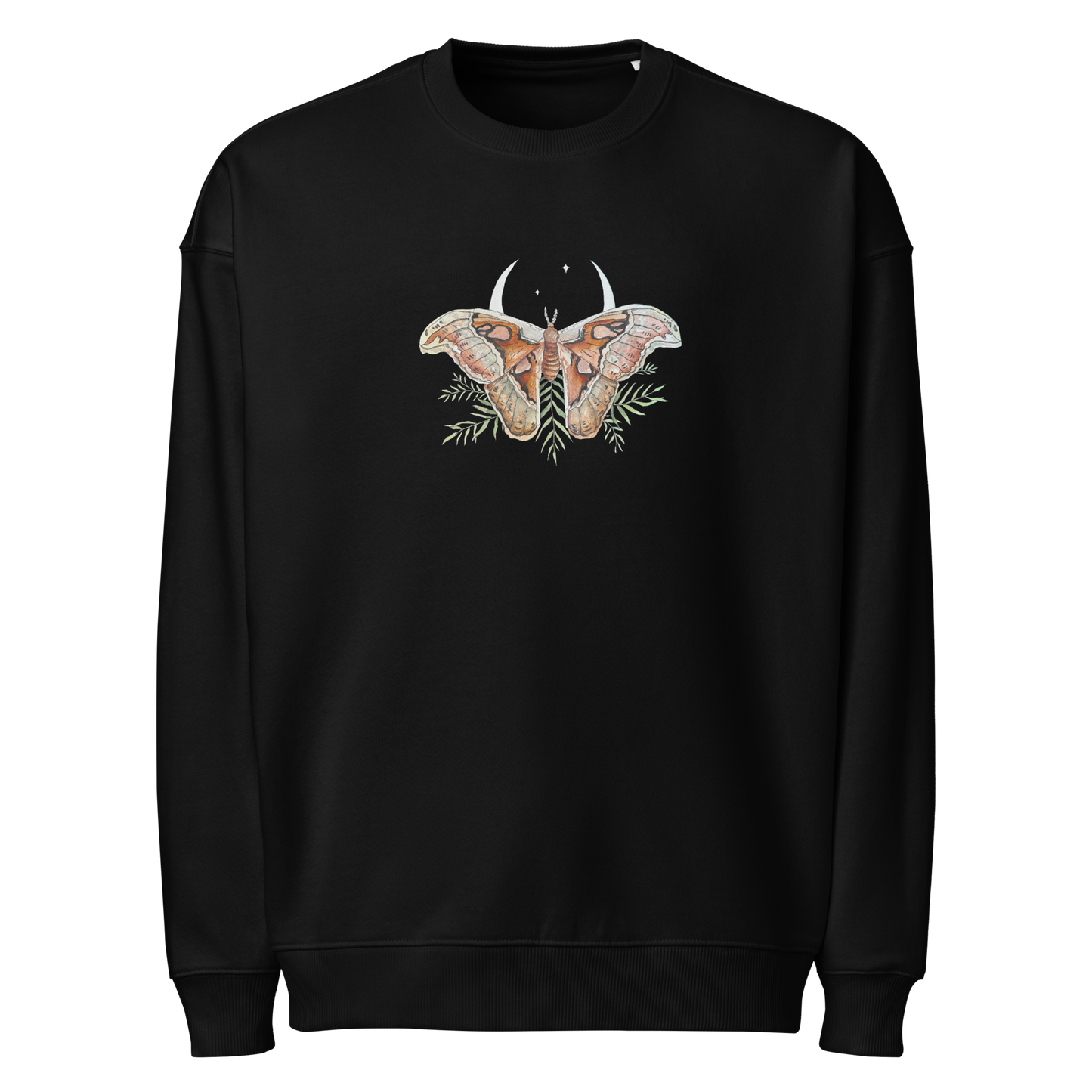 Unisex Moth Organic Oversized Sweatshirt
