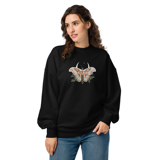 Unisex Moth Organic Oversized Sweatshirt
